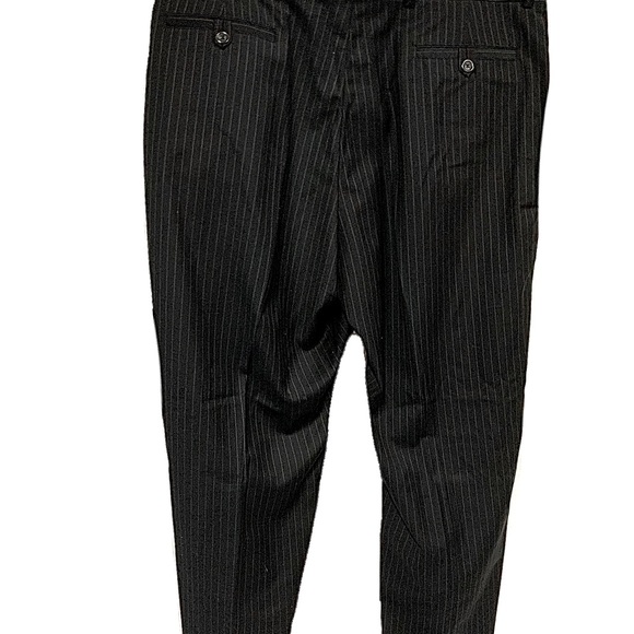 Response Bertini Black Pinstripe Dress Pants Size 38 - Picture 3 of 11